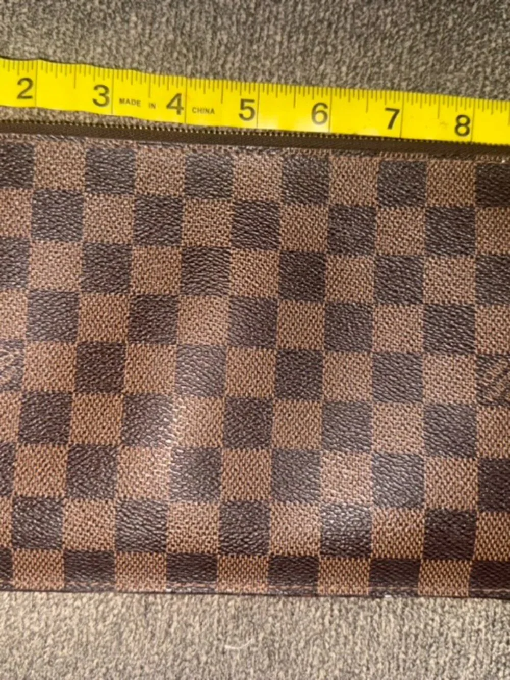 Louis Vuitton Damier Ebene Neverfull Wrislet Pouchette